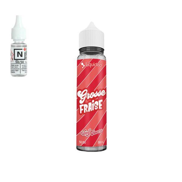 E-LIQUIDE GROSSE FRAISE (50 ml, 3 mg/ml, 50/50) - Photo 1