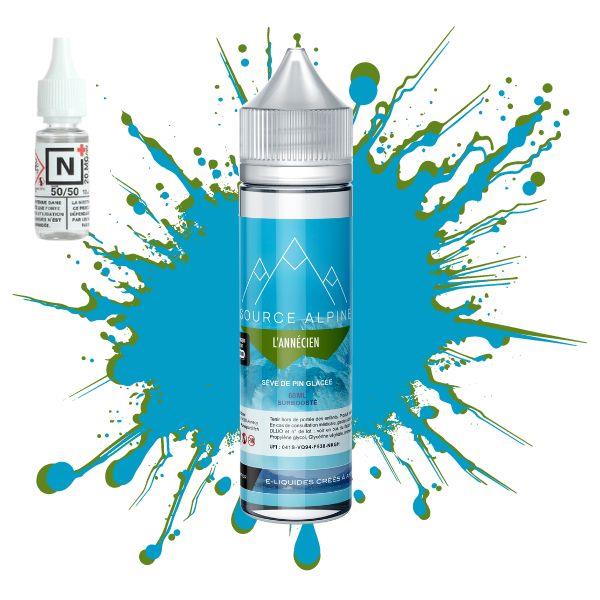 E-LIQUIDE L&#39;ANNECIEN (80 ml, 3 mg/ml, 30/70) - Photo 1