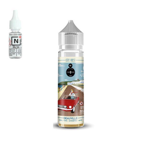 E-LIQUIDE DEAUVILLE - CURIEUX (50 ml, 3 mg/ml, 40/60) - Photo 1