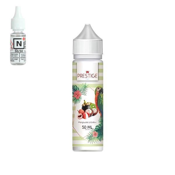 E-LIQUIDE MANGOUSTAN LITCHI KIWI (50 ml, 3 mg/ml, 50/50) - Photo 1