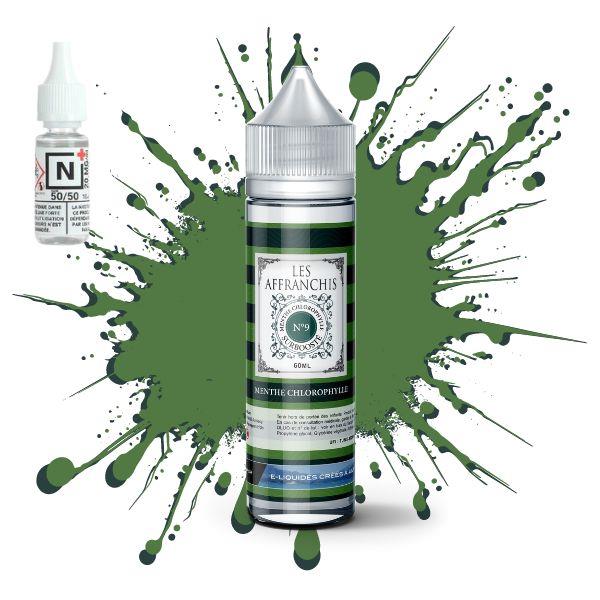 E-LIQUIDE MENTHE CHLOROPHYLLE N°9 (80 ml, Kit 3 mg/ml, 30/70) - Photo 1