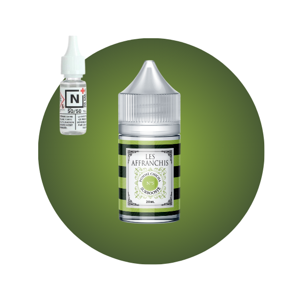 E-LIQUIDE POMME CHICHA N°5 (30 ml, Kit 3 mg/ml, 50/50) - Photo 1