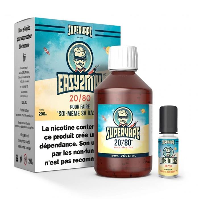 KIT BASE EASY 2 MIX 20/80 (200ML) (3 mg/ml, 50/50) - Photo 1