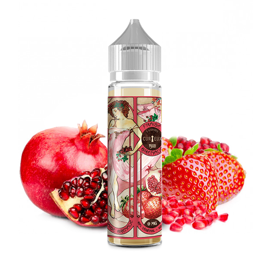 E-LIQUIDE FRAISE GRENADE VEGETOL - CURIEUX