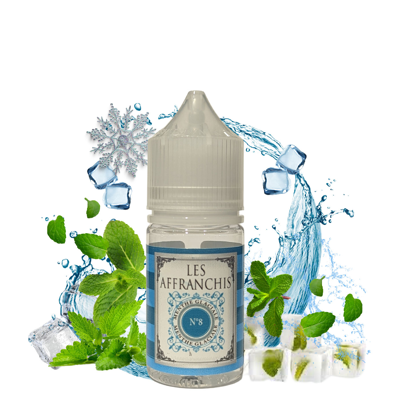 E-LIQUIDE MENTHE GLACIALE N°8